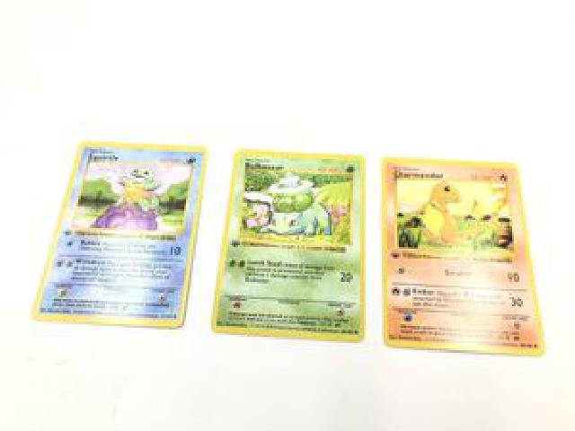 【3枚】 ポケモンカード ヒトカゲ ゼニガメ フシギソウ 初版 海外版 Vol.1 Chariza