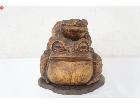 正友 木彫り 親子蛙 カエル 置物 工芸品 台座付きの詳細ページを開く