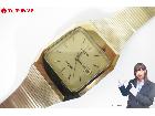 RADO DIASTAR  ゴールド クォーツ メンズ腕時計 デイト スクエア 稼働品の詳細ページを開く