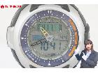 稼働品 CASIO カシオ PROTREK プロトレック PRG-60J アナデジ タフソーラー 腕の詳細ページを開く