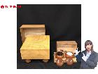 囲碁 柾目 碁盤 脚付き へそあり 厚さ18cm 高さ30cm 板状45.3cm×41.5cm 蛤 の詳細ページを開く