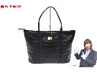 美品 LEATHER JEWELS クロコ トートバッグ レディース ブラック ハンドバッグ ファシの詳細ページを開く