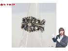 CHROME HEARTS クロムハーツ ダブルフローラル リング 92/08 925 重量:約10の詳細ページを開く