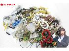 ネックレス イヤリング タイピン ブローチ リング 等 イミテーション アクセサリー 約1.7kg の詳細ページを開く