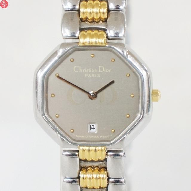 Christian Dior オクタゴン D48-203-1 デイト 稼働品 Christian Dior クリスチャン ディオール オクタゴン D48-203-1 デイト
