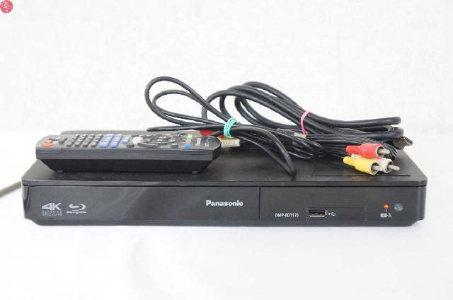  Panasonic パナソニック DMP-BDT170 2016年製 4K対応 ブルーレイディスク