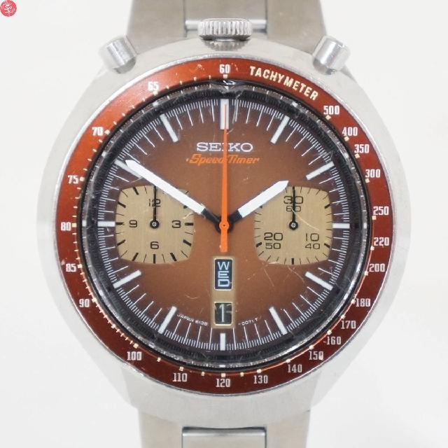 SEIKO セイコー Speed-Timer スピードタイマー 6138-0040 茶馬