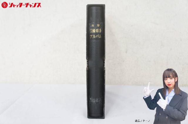 世界 美術 芸術 絵画 切手アルバム 消印有 ヒンジ貼り 米機撃墜シリーズ