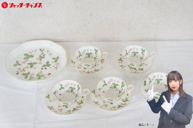 WEDGWOOD WILD STRAWBERRY  カップ&ソーサー 5客 プレート 食器 まとめて