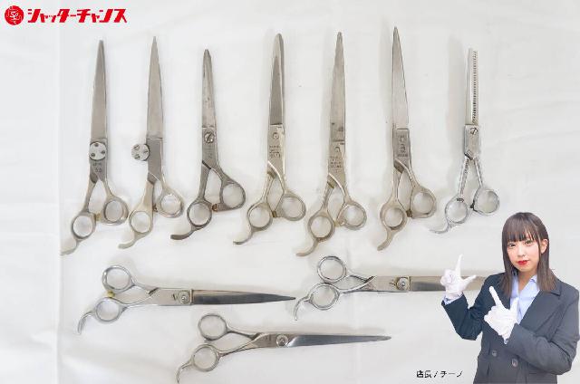 理容鋏 10点 まとめてセット シザー ハサミ 理容 床屋
