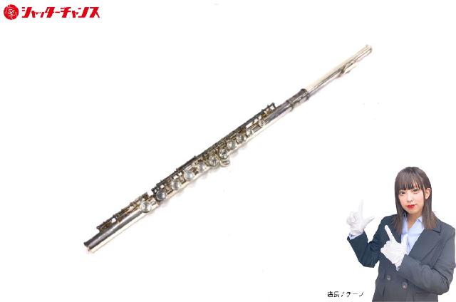 ヤマハ YFL-411 主管 SILVER刻印 フルート 日本製 カバードキィ 管楽器 クリーニング