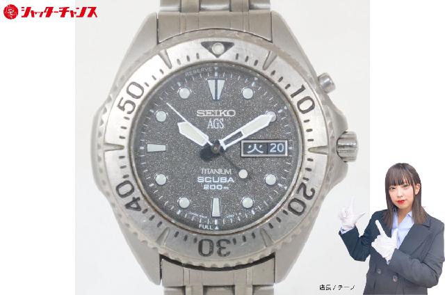【稼働品】セイコー AGS スキューバ 200m デイデイト 5M43-0C30 SEIKO セイコー AGS TITANUM SCUBA 200m 5M43-0B70 デイデイト