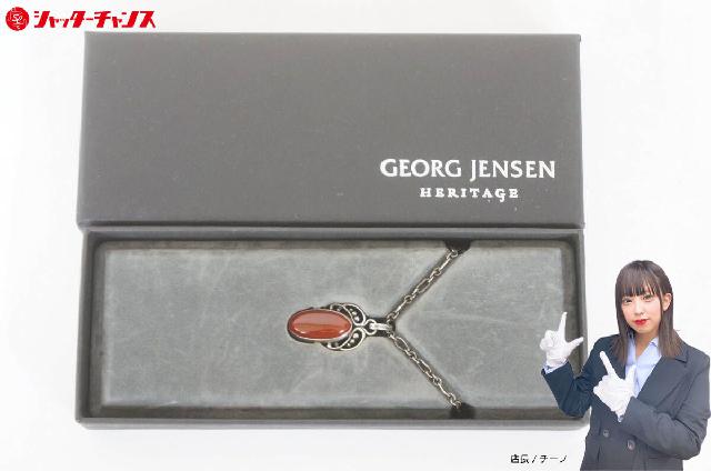 GEORG JENSEN ジョージジェンセン 2005 カーネリアン シルバー925 ネックレス ア