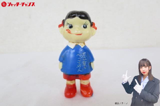 昭和レトロ ペコちゃん 古い 不二家 人形 ペコちゃん 園地服