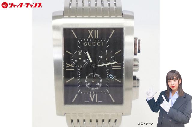 稼働　電池交換済み　GUCCI　8600M　Gメトロ クロノグラフ　腕時計 電池交換済 稼働品 GUCCI グッチ Gメトロ 8600M クロノグラフ デイト