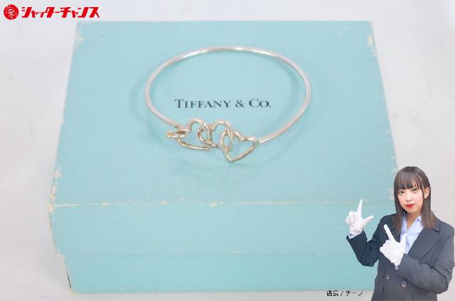 TIFFANY&Co. ティファニー トリプルオープンハート 925 750 バングル 
