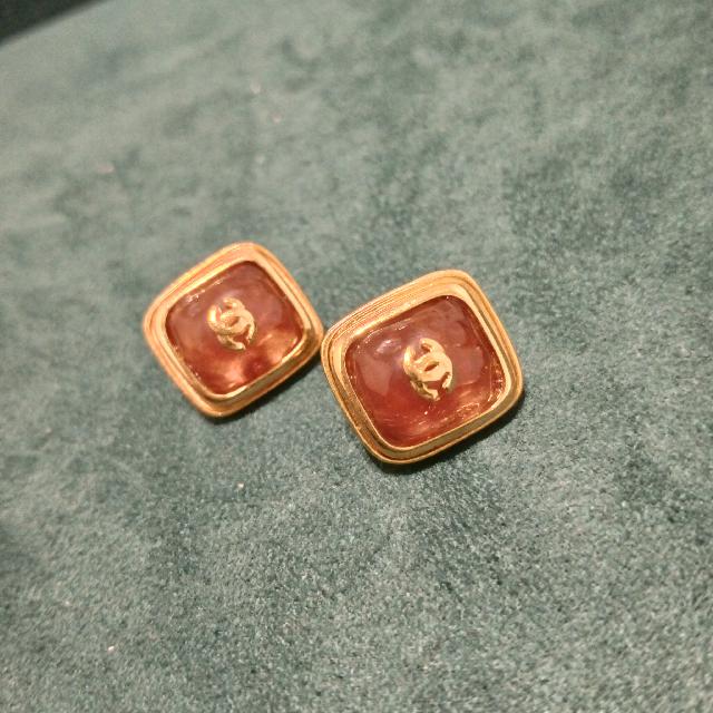 シャネル ココマーク グリポア　イヤリング　GP ゴールド