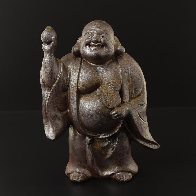 備前焼 宝珠布袋尊像 置物 【店頭買取】 （ 民芸品）の買取価格