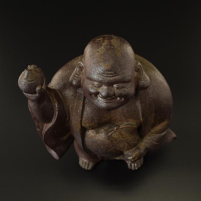 備前焼 布袋様置物 D185 Yahoo!オークション -「備前焼 布袋様