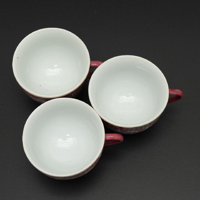 中国景徳鎮製 花唐草模様 色絵磁器 茶器セット ( その他陶磁器 中国景徳鎮製 花唐草模様 色絵磁器 茶器セット ( その他陶磁器