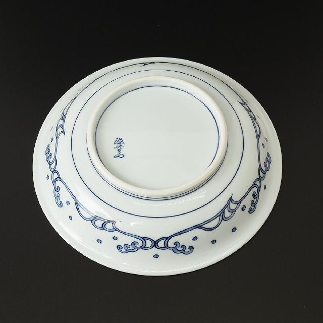有田焼 館林源右衛門作 染付蟹絵皿