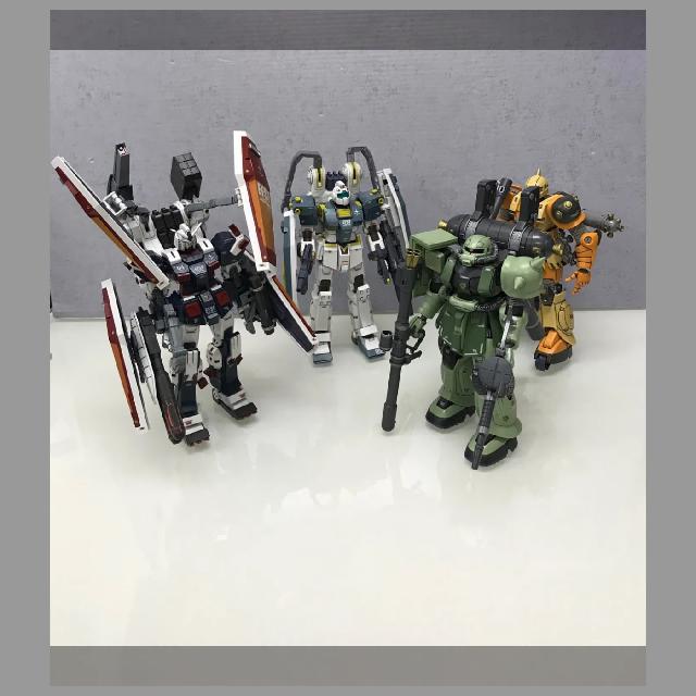 HGUC 完成品　サンダーボルト 登場 モビルスーツ4体