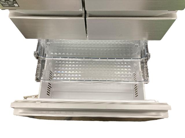 ■美品■日立■冷凍冷蔵庫■475L■フレンチ6ドア■R-HW48N■引き取り限定 冷蔵庫 HWタイプ クリスタルシャンパン R-HW48N-XN [475L /6ドア