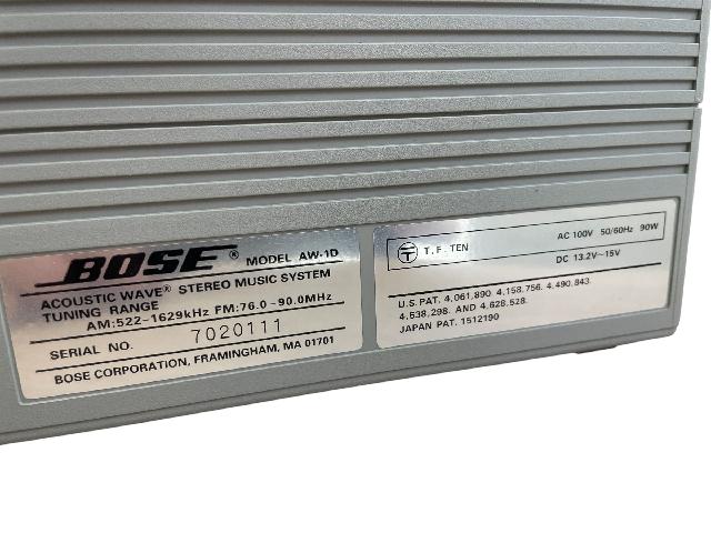 BOSE AW-1D Acoustic Wave Music System 金沢区マクサス横須賀店