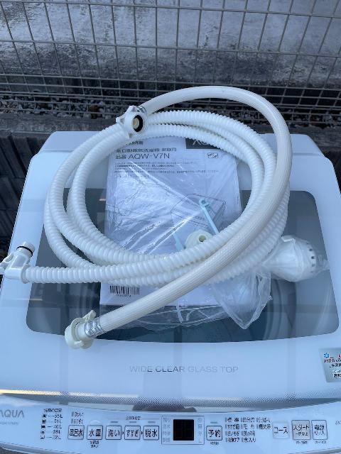 アクア洗濯機 AQW-V7N(W) 2023年製 7kg （ 洗濯機・ドラム洗濯機）の