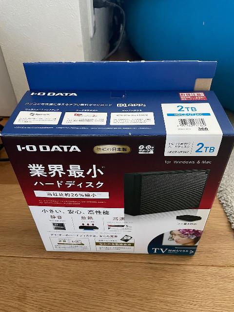 I-O DATA 外付けHDD HDCZ-UT2KC 2TB