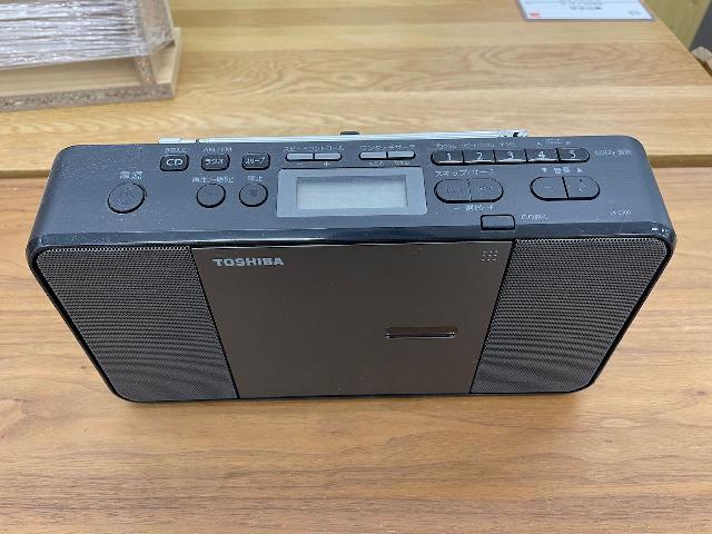 【美品】東芝 TOSHIBA CDラジオ TY-C300 東芝 CDラジオ TY-C300(N) リモコン付 スリムボディモデル