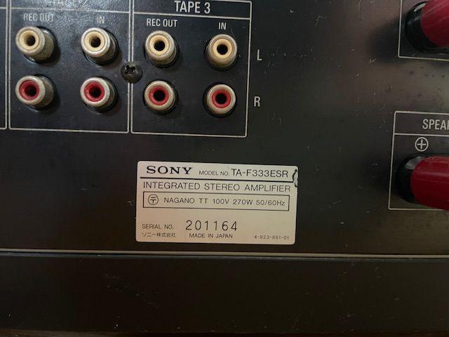 SONY TA-F333ESR ソニー 佳かっ プリメインアンプ