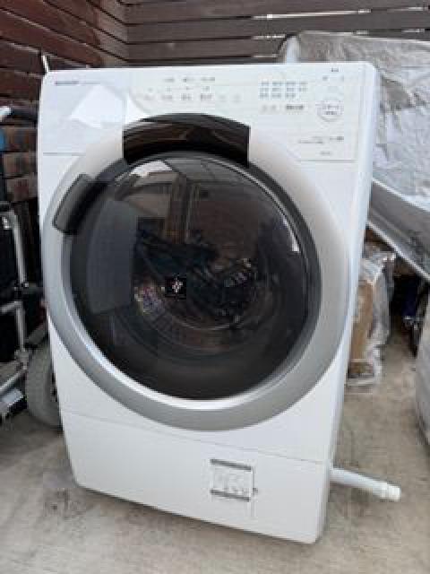 SHARP ドラム式洗濯機 ES-S7J-WR 右開き （ 洗濯機・ドラム洗濯機）の