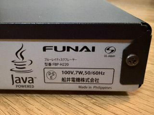 FUNAI ブルーレイディスクプレーヤー FBP-H220 （ ブルーレイ