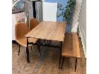 ダイニング4点セット モダンダイニングチェア 幅120cm USED