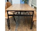 ダイニング4点セット モダンダイニングチェア 幅120cm USED