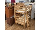 無印良品 MUJI 木製２段ベッド 天然木 オーク材 幅87cm 長さ204cm USED 綺麗