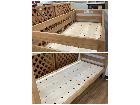 無印良品 MUJI 木製２段ベッド 天然木 オーク材 幅87cm 長さ204cm USED 綺麗