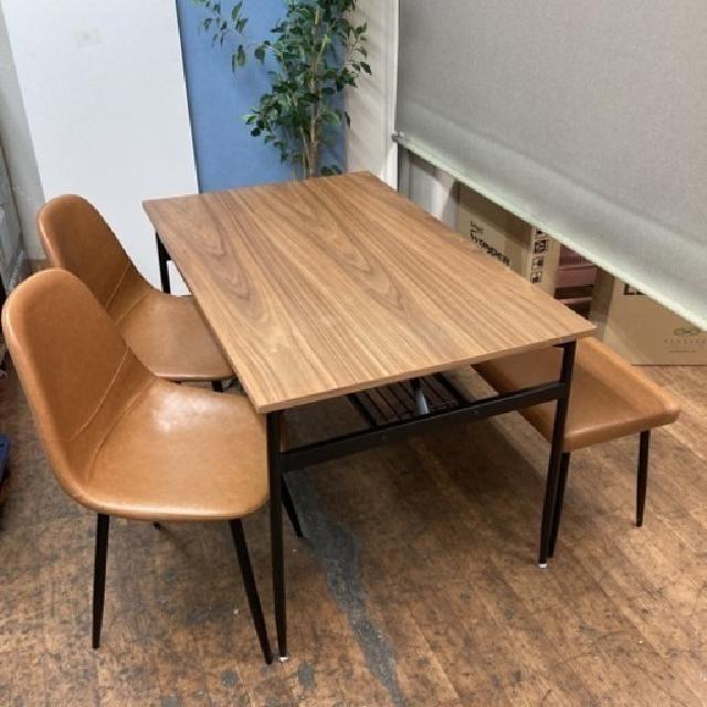 ダイニング4点セット モダンダイニングチェア 幅120cm USED