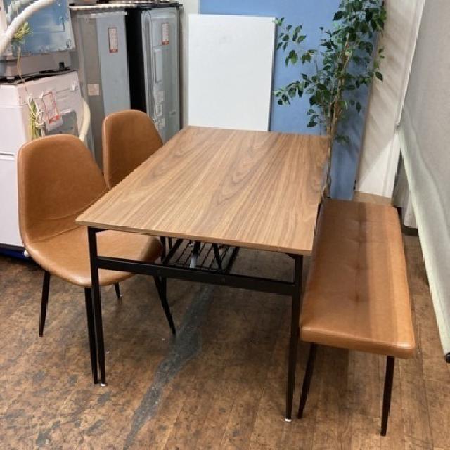 ダイニング4点セット モダンダイニングチェア 幅120cm USED