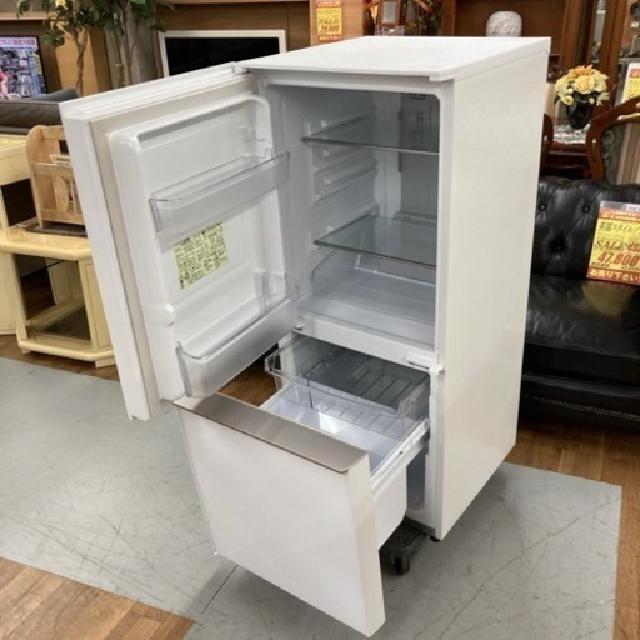 SHARP 2ドア冷蔵庫 （137L・つけかえどっちもドア）19年製