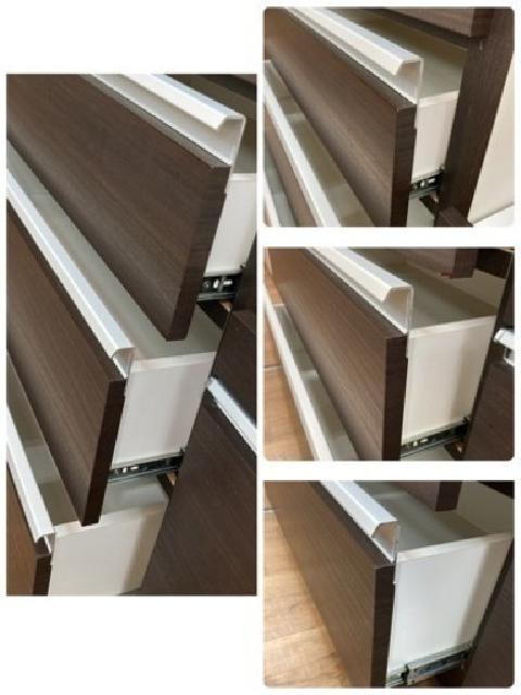 NITORI キッチンカウンター、レンジボード、ブラウン