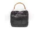 GUCCI グッチ 001 0166 1638 バンブー レザー 編み込み ワン