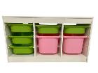IKEA 収納コンビネーション　おもちゃ箱 TROFASTの詳細ページを開く