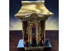 仏壇 仏具 厨子 厨子型 明治 白井秋信製 金仏壇 金箔の詳細ページを開く