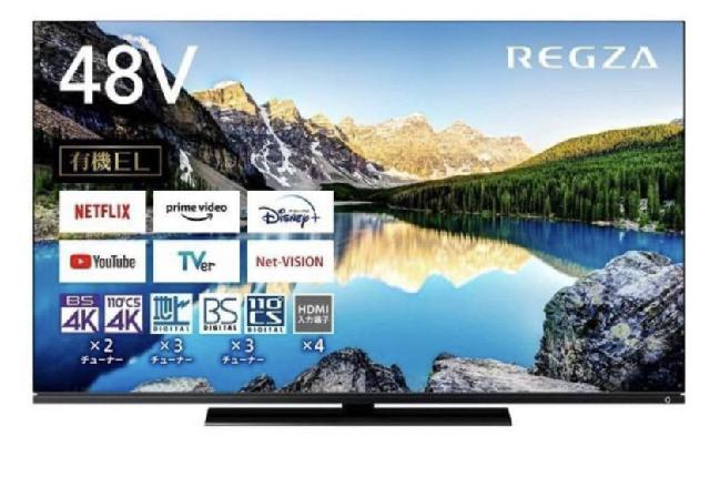 東芝 レグザ 有機EL TV 2024年製 48X8900L
