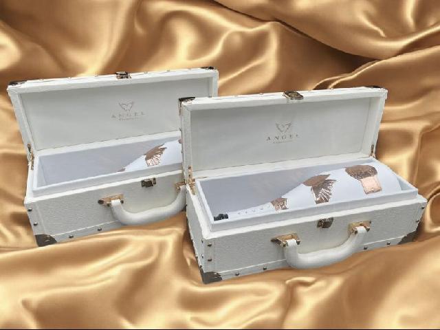 エンジェル シャンパン 空箱 ２個セットケース ホワイト ゴールド ANGEL ANGEL エンジェル シャンパンボトル ボトルケース 空瓶 ホワイト 2P