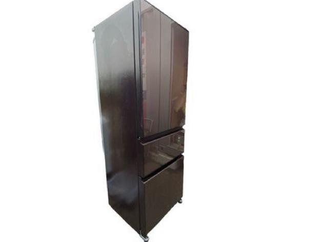ラウンド  三菱 ノンフロン冷凍冷蔵庫 幅600mm 2019年製 右開き MR-CG37E-T 冷蔵庫・冷凍庫