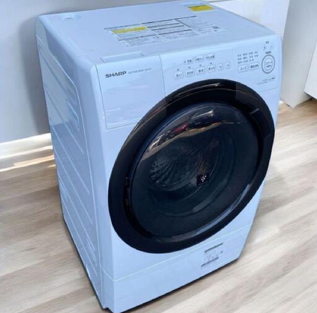 SHARP ドラム式洗濯乾燥機 ES-S7G（右開き・ホワイト） SHARP ドラム式