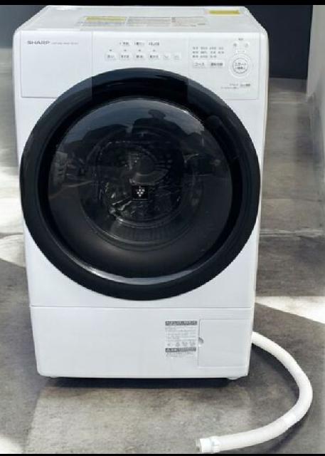 SHARP シャープ ドラム式電気洗濯乾燥機 ES-S7H-WL （ 洗濯機・ドラム 